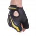 Перчатки для фитнеca HARD TOUCH FG-006 S-XL черный-желтый