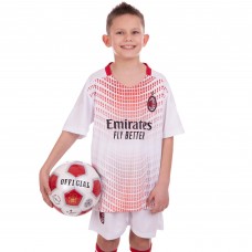 Форма футбольная детская AC MILAN гостевая 2021 SP-Planeta CO-2455 8-14 лет белый-красный