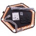 Фітнес батут шестикутний TX-B6919-50 127см чорний-помаранчевий