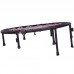 Фітнес батут складний круглий SP-Sport TX-6388B-40 101см чорний-червоний
