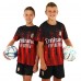 Форма футбольна дитяча із символікою футбольного клубу AC MILAN домашня 2024 SP-Sport CO-7192 XS-XL червоний-чорний