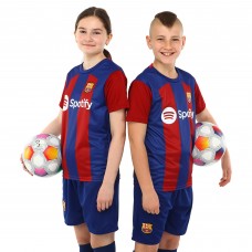Форма футбольна дитяча із символікою футбольного клубу BARCELONA домашня 2024 SP-Planeta CO-6254 20-28 червоний-синій