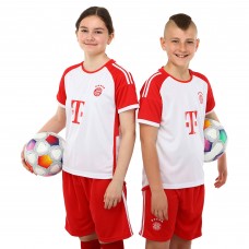 Форма футбольна дитяча із символікою футбольного клубу BAYERN MUNCHEN домашня 2024 SP-Planeta CO-6321 20-28 червоний-білий