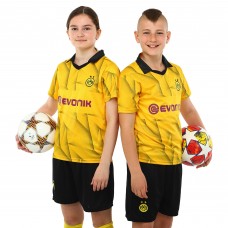 Форма футбольна дитяча із символікою футбольного клубу BORUSSIA DORTMUND гостьова 2024 SP-Planeta CO-6358 20-28 чорний