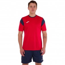 Форма футбольна комплект футболка та шорти Joma PHOENIX 102741-603 XS-2XL червоно-темно-синій