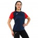 Футболка жіноча Joma ACADEMY IV 901335-336 XS-L темно-синій-червоний