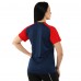 Футболка жіноча Joma ACADEMY IV 901335-336 XS-L темно-синій-червоний