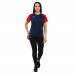 Футболка жіноча Joma ACADEMY IV 901335-336 XS-L темно-синій-червоний