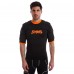 Футболка захисна для гри в регбі регбійка SYN6 SS402 L-XL чорний-помаранчевий