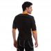 Футболка захисна для гри в регбі регбійка SYN6 SS402 L-XL чорний-помаранчевий