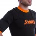 Футболка захисна для гри в регбі регбійка SYN6 SS402 L-XL чорний-помаранчевий