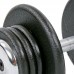Гантель цільна професійна сталева пофарбована RECORD TA-7231-20 20кг 1шт 20кг чорний