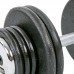 Гантель цільна професійна сталева пофарбована RECORD TA-7231-30 1шт 30кг чорний
