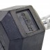 Гантель цільна шестигранна гексагональна обгумована Zelart TA-5159-25 1шт 25кг чорний