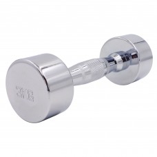 Гантель цільна сталева хромована Zelart SC-8017-3 1шт 3кг хром