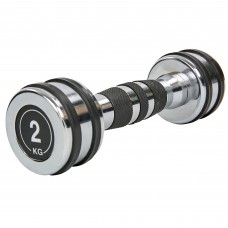 Гантель цільна сталева хромована Zelart TA-8232-2 1шт 2кг хром
