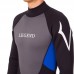 Гідрокостюм довгий чоловічий LEGEND PL-6504-1-5 розмір XS-XXL 5мм чорний-синій-сірий
