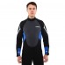 Гідрокостюм довгий чоловічий LEGEND PL-6504-1 розмір XS-XXL 3мм чорний-синій-сірий