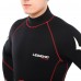 Гідрокостюм довгий чоловічий LEGEND PL-6511-1-5 розмір XS-XXL 5мм чорний-червоний