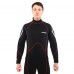 Гідрокостюм довгий чоловічий LEGEND PL-6511-1-5 розмір XS-XXL 5мм чорний-червоний