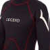 Гідрокостюм довгий чоловічий LEGEND PL-6511-1 розмір XS-XXL 3мм чорний-червоний