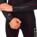 Гідрокостюм довгий чоловічий LEGEND PL-6511-1 розмір XS-XXL 3мм чорний-червоний