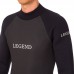 Гідрокостюм довгий чоловічий LEGEND PL-6527-5 розмір XS-XXL 5мм чорний