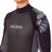 Гідрокостюм довгий чоловічий LEGEND PL-6539-3 розмір XS-XXL 3мм чорний-сірий