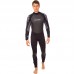 Гідрокостюм довгий чоловічий LEGEND PL-6539-5 розмір XS-XXL 5мм чорний-сірий
