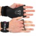 Гімнастичні накладки рукавички для турніка 3 HOLE CARBON HAND GRIPS EZOUS D-15 2шт розмір S-L чорний