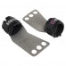 Гімнастичні накладки рукавички для турніка 3 HOLE CARBON HAND GRIPS EZOUS D-15 2шт розмір S-L чорний