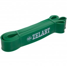 Гума петля для підтягувань та тренувань стрічка силова Zelart POWER BANDS FI-3917-G зелений