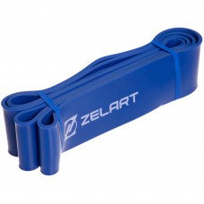 Гума петля для підтягувань та тренувань стрічка силова Zelart POWER LOOP FI-2606-5 27-68кг синій
