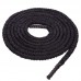 Канат для кросфіту в захисному рукаві Combat Battle Rope BATTLE ROPE Zelart FI-5719-12 12м чорній