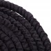 Канат для кросфіту в захисному рукаві Combat Battle Rope BATTLE ROPE Zelart FI-5719-12 12м чорній