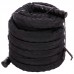 Канат для кросфіту в захисному рукаві Combat Battle Rope BATTLE ROPE Zelart FI-5719-12 12м чорній
