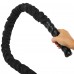 Канат для кросфіту в захисному рукаві Combat Battle Rope BATTLE ROPE Zelart FI-5719-9 9м сірий