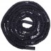 Канат для кросфіту в захисному рукаві Combat Battle Rope Zelart FI-2631-15 15м чорній
