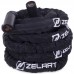 Канат для кросфіту в захисному рукаві Combat Battle Rope Zelart FI-2631-15 15м чорній