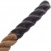 Канат для лазіння із сизалю з кріпленням COMBAT BATTLE ROPE Zelart FI-0910-12 12м коричневий