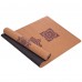 Килимок для йоги корковий каучуковий Yoga mat Record FI-7156-2 183x61мx0.4cм з принтом Чакри коричневий