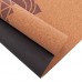 Килимок для йоги корковий каучуковий Yoga mat Record FI-7156-2 183x61мx0.4cм з принтом Чакри коричневий