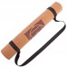 Килимок для йоги корковий каучуковий Yoga mat Record FI-7156-2 183x61мx0.4cм з принтом Чакри коричневий