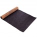 Килимок для йоги корковий каучуковий Yoga mat Record FI-7156-5 183x61мx0.4cм з принтом Слон коричневий