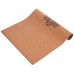 Килимок для йоги корковий каучуковий Yoga mat Record FI-7156-6 183x61мx0.4cм з принтом Хамса коричневий