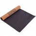 Килимок для йоги корковий каучуковий Yoga mat Record FI-7156-6 183x61мx0.4cм з принтом Хамса коричневий
