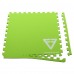 Килимок пазл спортивний GYM MAT FI-5115 Zelart 4шт чорний-зелений