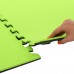 Килимок пазл спортивний GYM MAT FI-5115 Zelart 4шт чорний-зелений