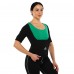 Кофта з коротким рукавом і ефектом сауни HEATOUTFIT ST-2145 M-3XL чорний