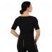 Кофта з коротким рукавом і ефектом сауни HEATOUTFIT ST-2145 M-3XL чорний